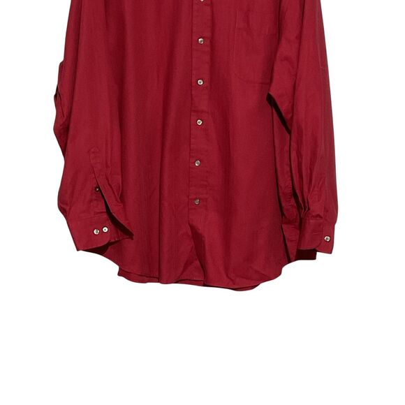 Roundtree & Yorke 3X Red Dress Shirt - Picture 4 of 9